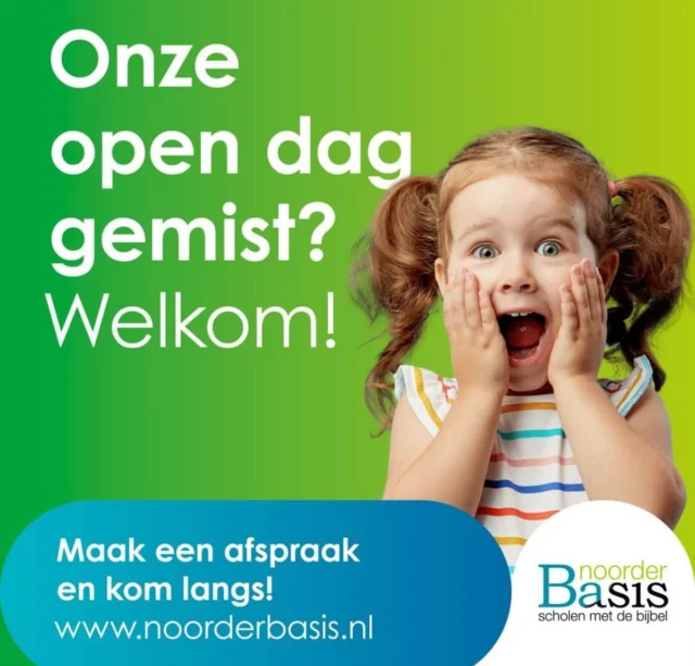 Onze open dag gemist? Maak gerust een andere afspraak om kennis te maken. Welkom! www.gbsdepoort.nl