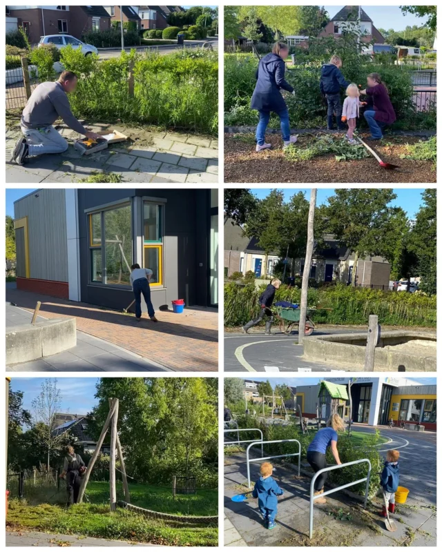 Er is hard gewerkt vanochtend door ouders, kinderen en juffen om kleine klusjes te doen en het plein weer netjes te maken. Nu kunnen we nog meer genieten van het mooie groen op ons schoolplein.Mooi om zo met ouders en kinderen samen bezig te zijn💪🏼🪏#depoorttenboer #tenboer #klusochtend #noorderbasis